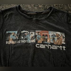 Carhartt – Born in Detroit Gray short sleeve tee shirt, Sz XS, Retail $35